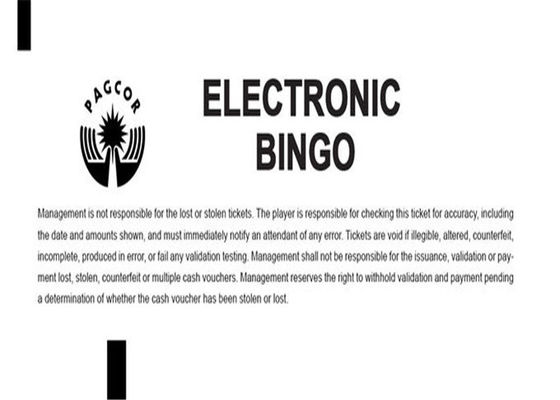 carta termica del biglietto di lotteria scura di immagine di 156mm*65mm