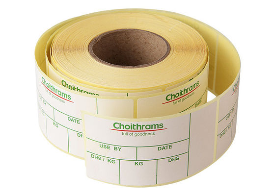Autoadesivo adesivo permanente prestampato 57x32mm del codice a barre