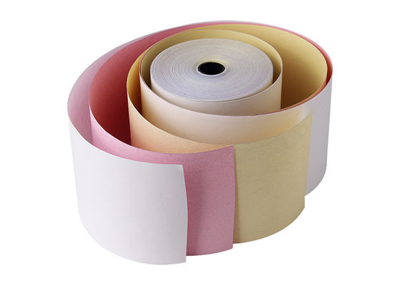 27x50mm carta per macchina Rolls 58gsm senza carbonio di posizione di 3 pieghe